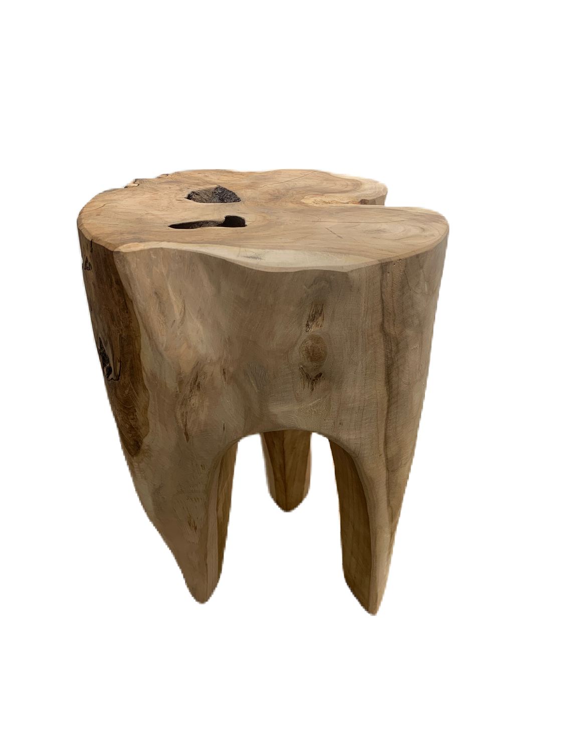 Stoel Teak - D30H40CM