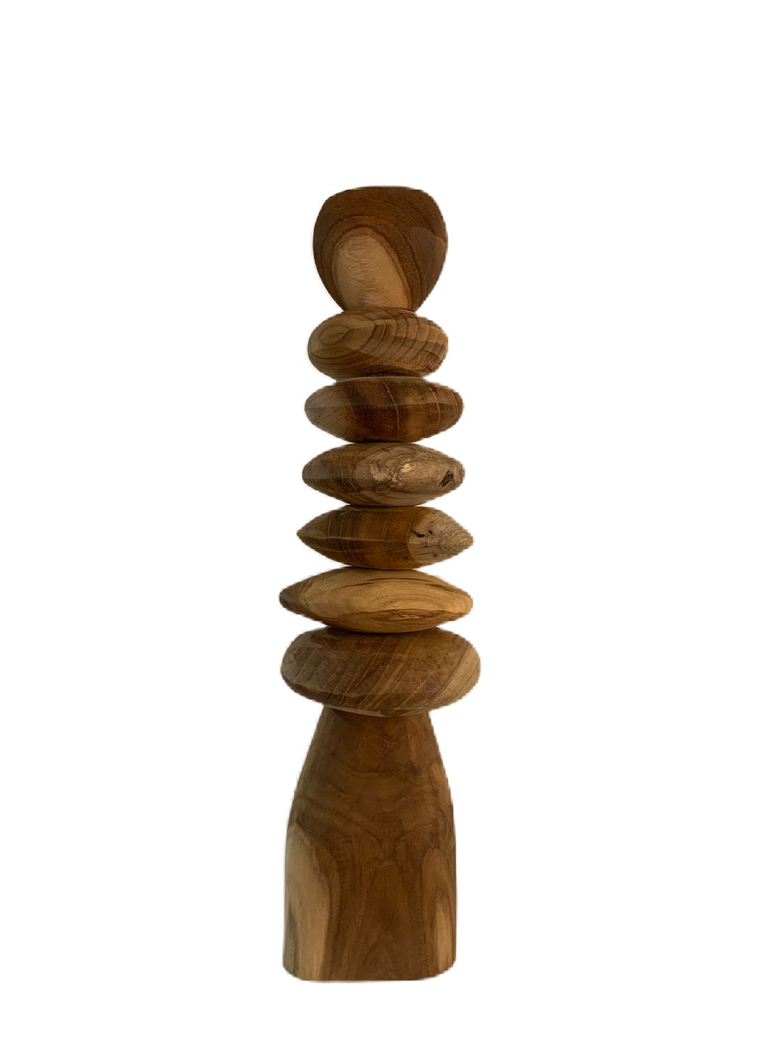 Stenen Design - Teak Kandelaar - 36cm