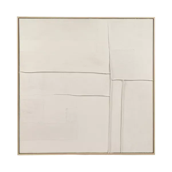 Canvas met kader - Grenen hout -Blanche