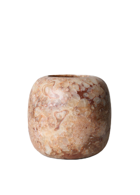 Theelichthouder - Wax Alabaster - Brown Cup - Medium
