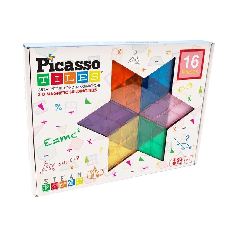 PicassoTiles - Magnetische Bouwset 16-delig