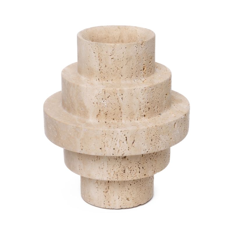 Travertine Agano Vaas - M