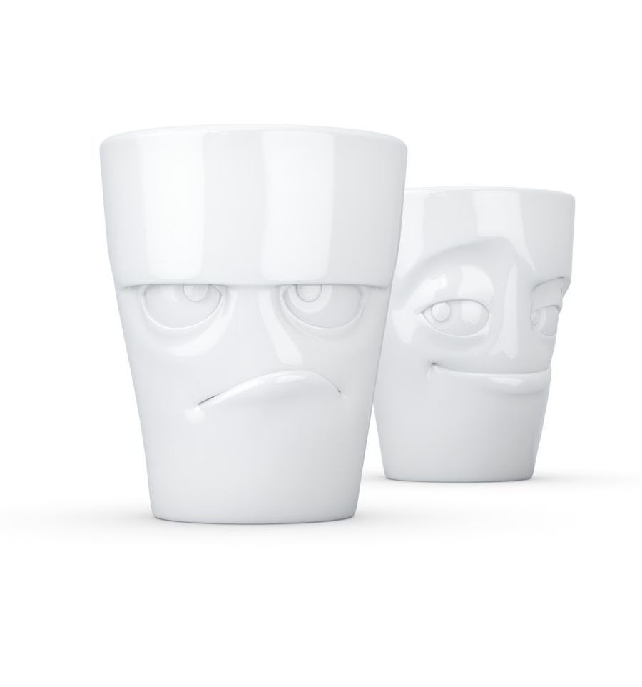 Tassen zonder oor - Set van 2 bekers - Grumpy &amp; Impish