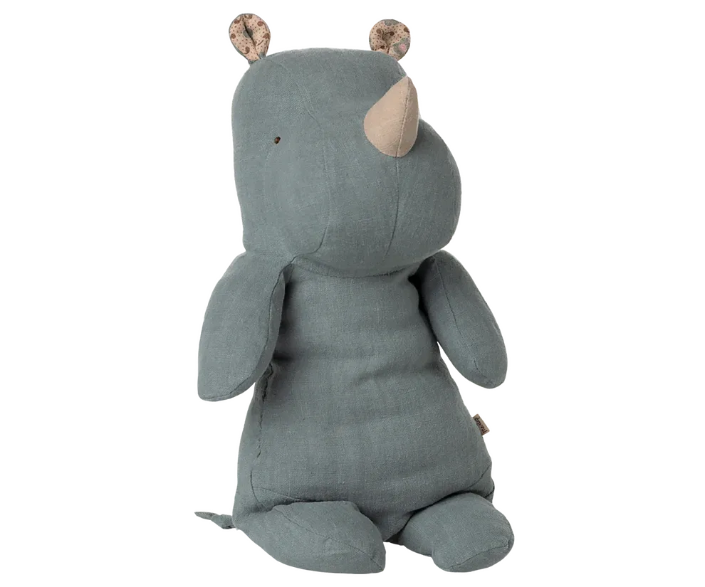 Maileg - Safari Friends - Neushoorn Dusty Blue - Medium