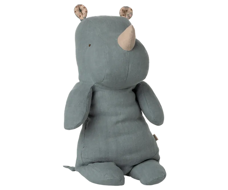 Maileg - Safari Friends - Neushoorn Dusty Blue - Medium
