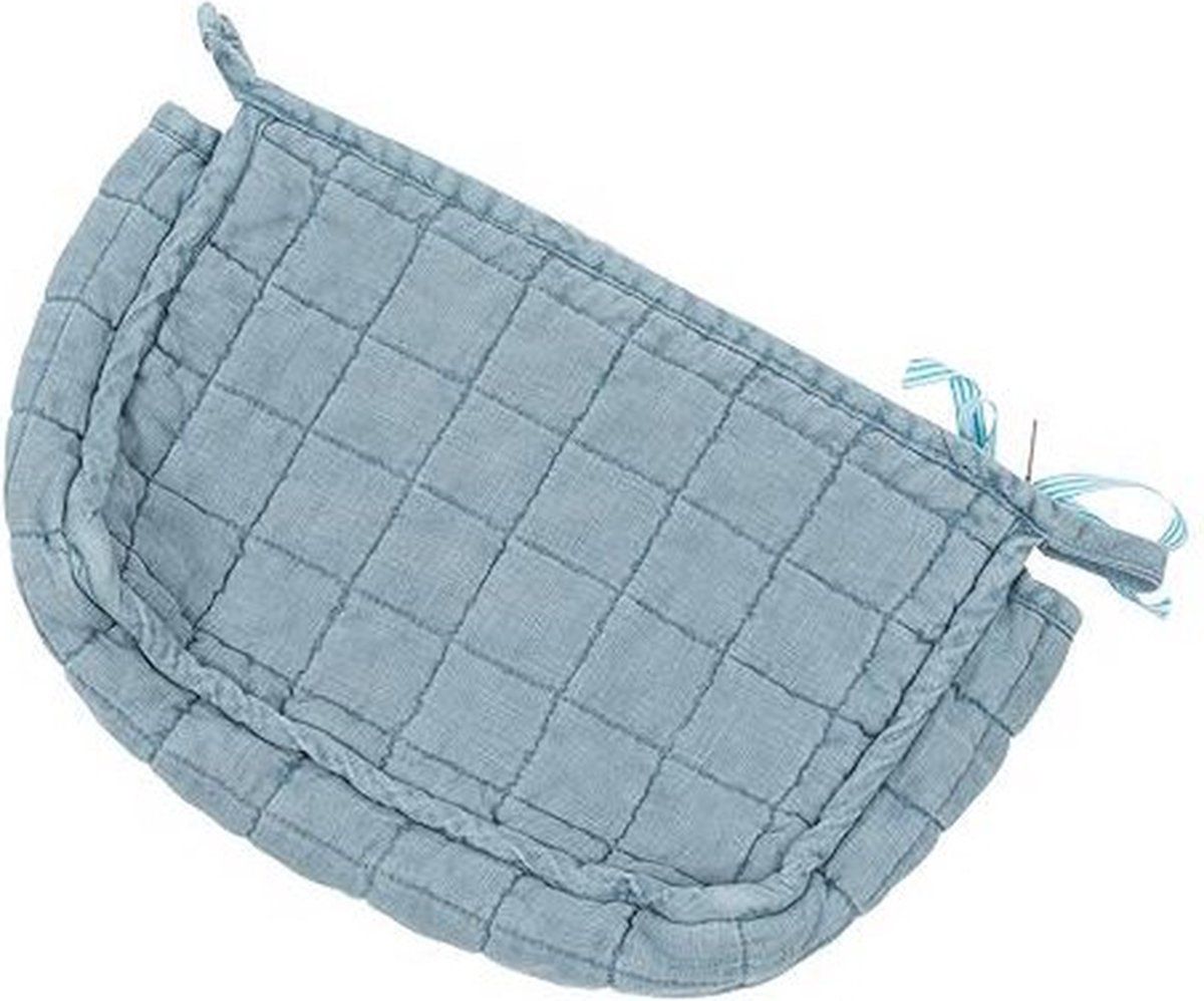 Toilettas - Gewatteerd - Faded Blue Charlotte