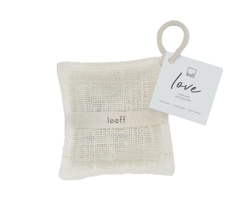 Wash pad with pomegranate soap bar