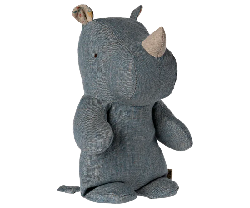 Maileg - Safari friends rhino small blue/sand