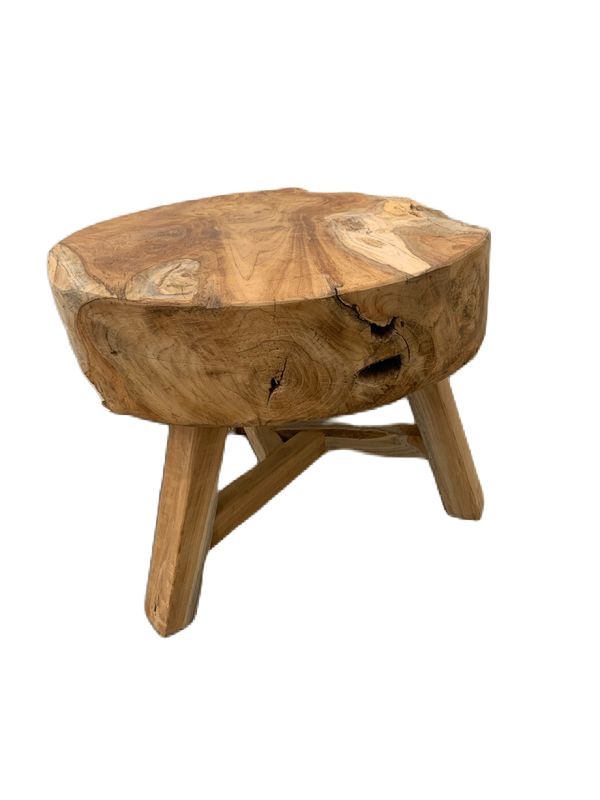 Bijzettafel - Teak- H40cm