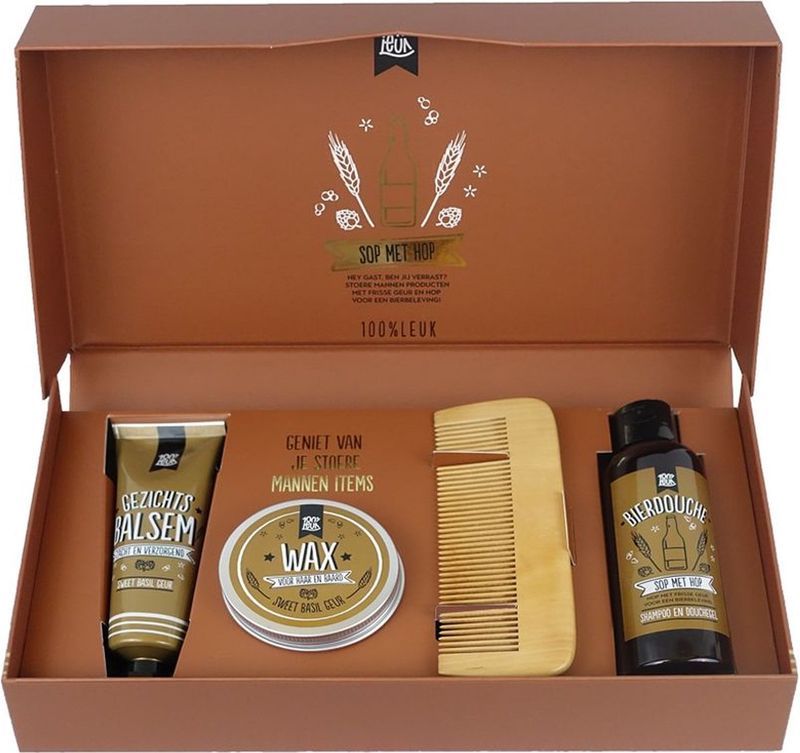 Stoere mannen pakket - Douchegel &amp; wax - Voor hem