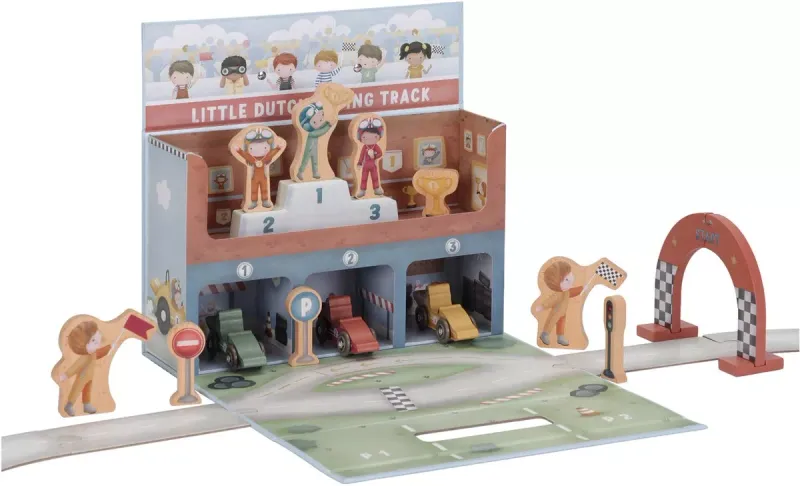 Little Dutch - Speelkoffer racebaan