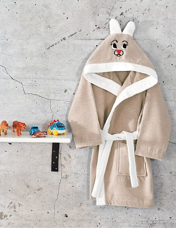 Kinderbademantel Beige