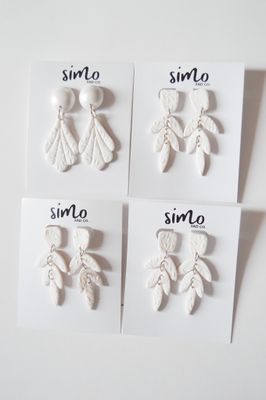 Clay Flower Bridal earring