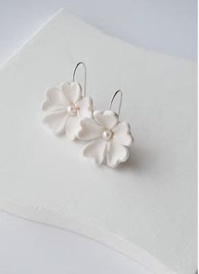 Clay Flower Bridal earring