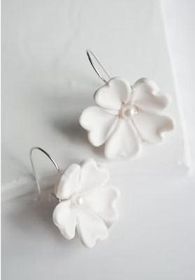 Clay Flower Bridal earring