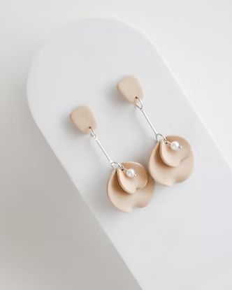 Bridesmaid clay earrings