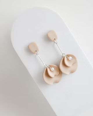 Bridesmaid clay earrings