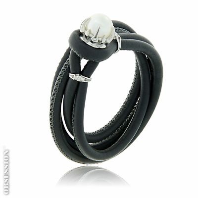 Lederarmband, Gremlin mit Südseeperle