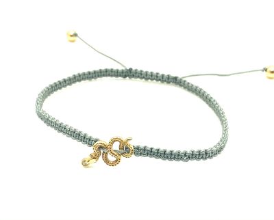 Makramee-Armband, Ottergold mit