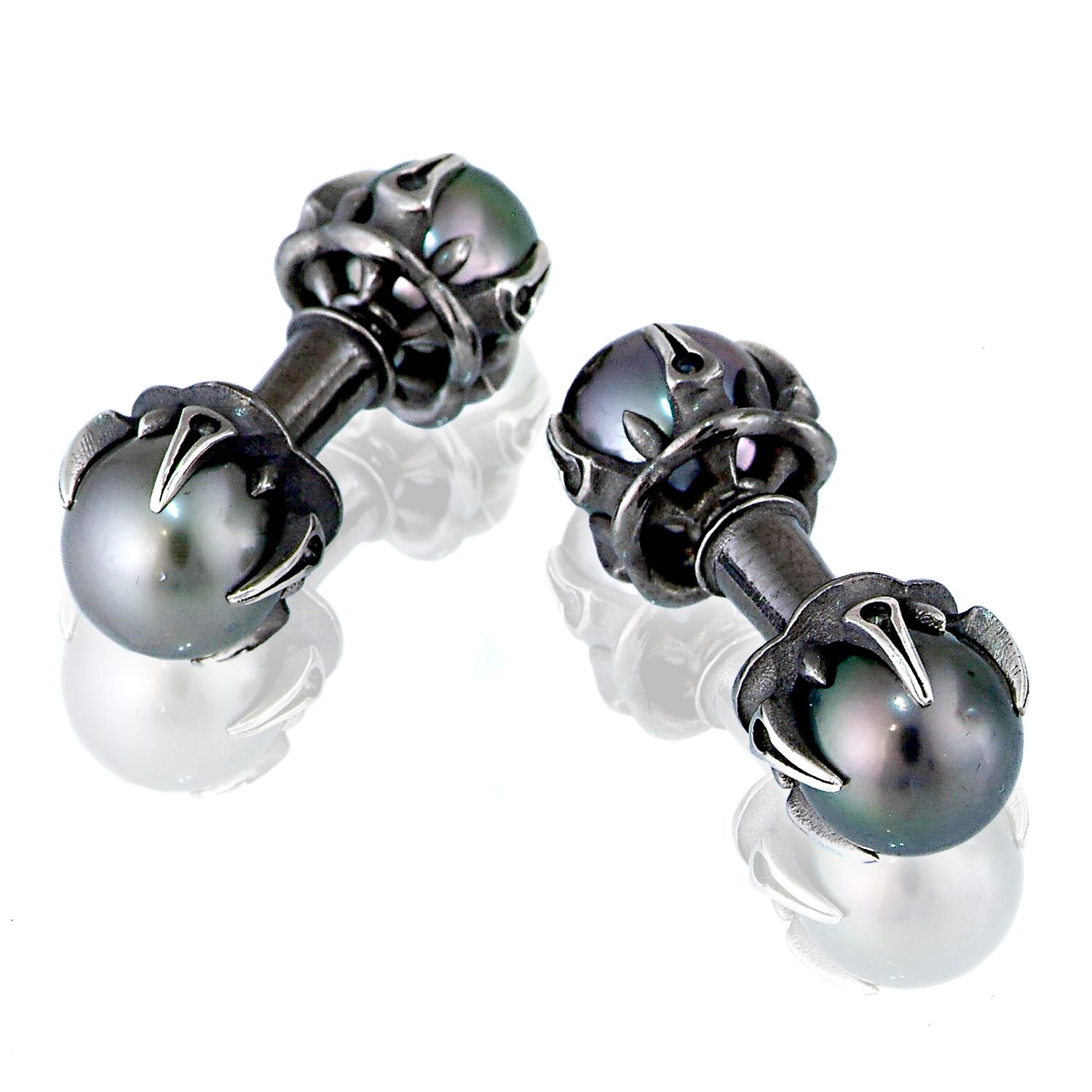 Gremlin Manschettenknöpfe mit Tahitiperle