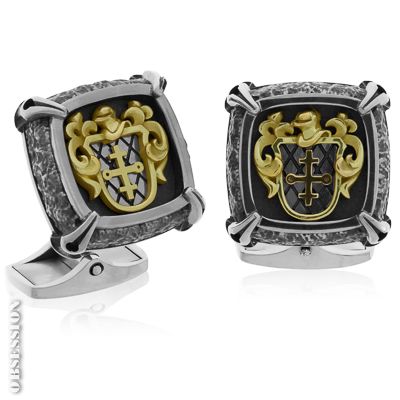 Gremlin Manschettenknöpfe mit Wappen