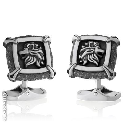 Gremlin Manschettenknöpfe mit Löwe