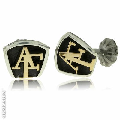 Mikrokosmos Manschettenknöpfe mit Monogramm