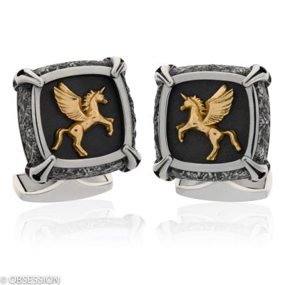 Gremlin Manschettenknöpfe mit Pegasus