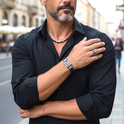 Herrenschmuck vom Goldschmiede Atelier OBSESSION, angefertigt auf Kundenwünsche.