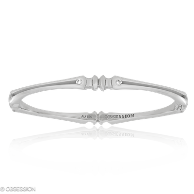 Armreif Gremlin in Weissgold mit 8 Brillant FG, vs1-vs2