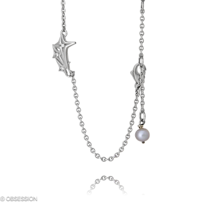 Armkette Milchstrasse in Weissgold mit 3 Brillant FG, vs1-vs2