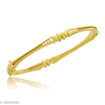 Armreif Gremlin in Gelbgold mit 10 Brillant H si