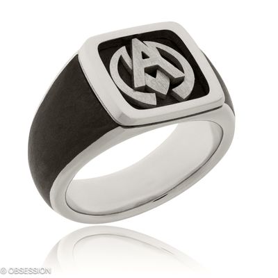 Monogrammring, Monogramm mit Carbon