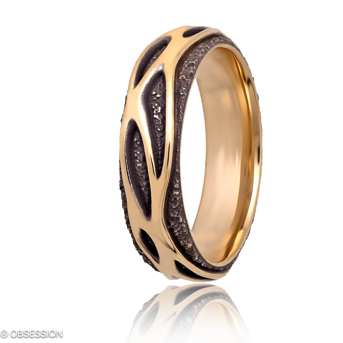 Avalon Partnerring in Rotgold, mit einer Ringbreite von 6mm und einer Ringgrösse von 62