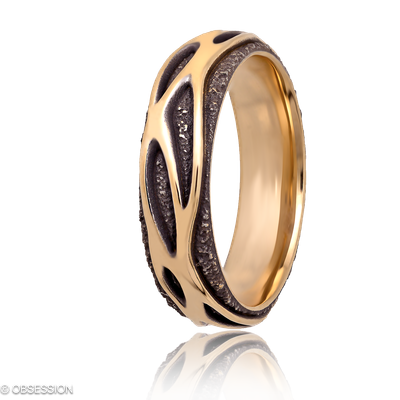 Avalon Partnerring in Rotgold, mit einer Ringbreite von 6mm und einer Ringgrösse von 62