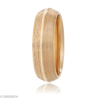 Trinity Partnerring in Rotgold, mit einer Ringbreite von 7mm und einer Ringgrösse von 62