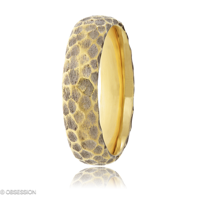 Panthera Partnerring in Gelbgold, mit einer Ringbreite von 6mm und einer Ringgrösse von 62