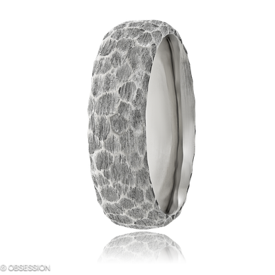 Panthera Partnerring in Weissgold, mit einer Ringbreite von 7mm und einer Ringgrösse von 62