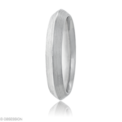 Trinity Partnerring in Weissgold, mit einer Ringbreite von 3.5mm und einer Ringgrösse von 52