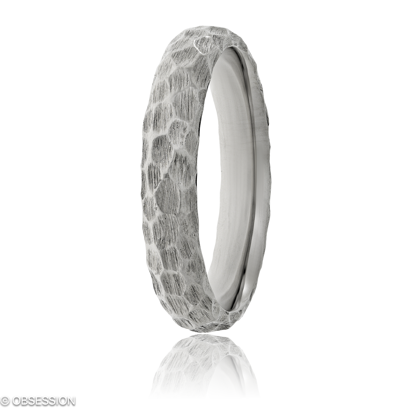 Panthera Partnerring in Weissgold, mit einer Ringbreite von 4.5mm und einer Ringgrösse von 62