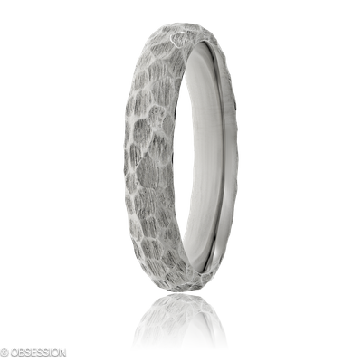 Panthera Partnerring in Weissgold, mit einer Ringbreite von 4.5mm und einer Ringgrösse von 62