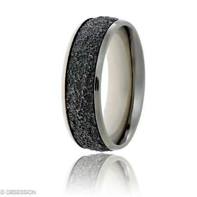 Stone Partnerring in Weissgold, mit einer Ringbreite von 7mm und einer Ringgrösse von 62