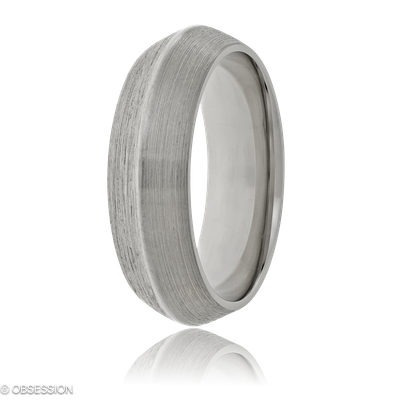 Trinity Partnerring in Weissgold, mit einer Ringbreite von 7mm und einer Ringgrösse von 62