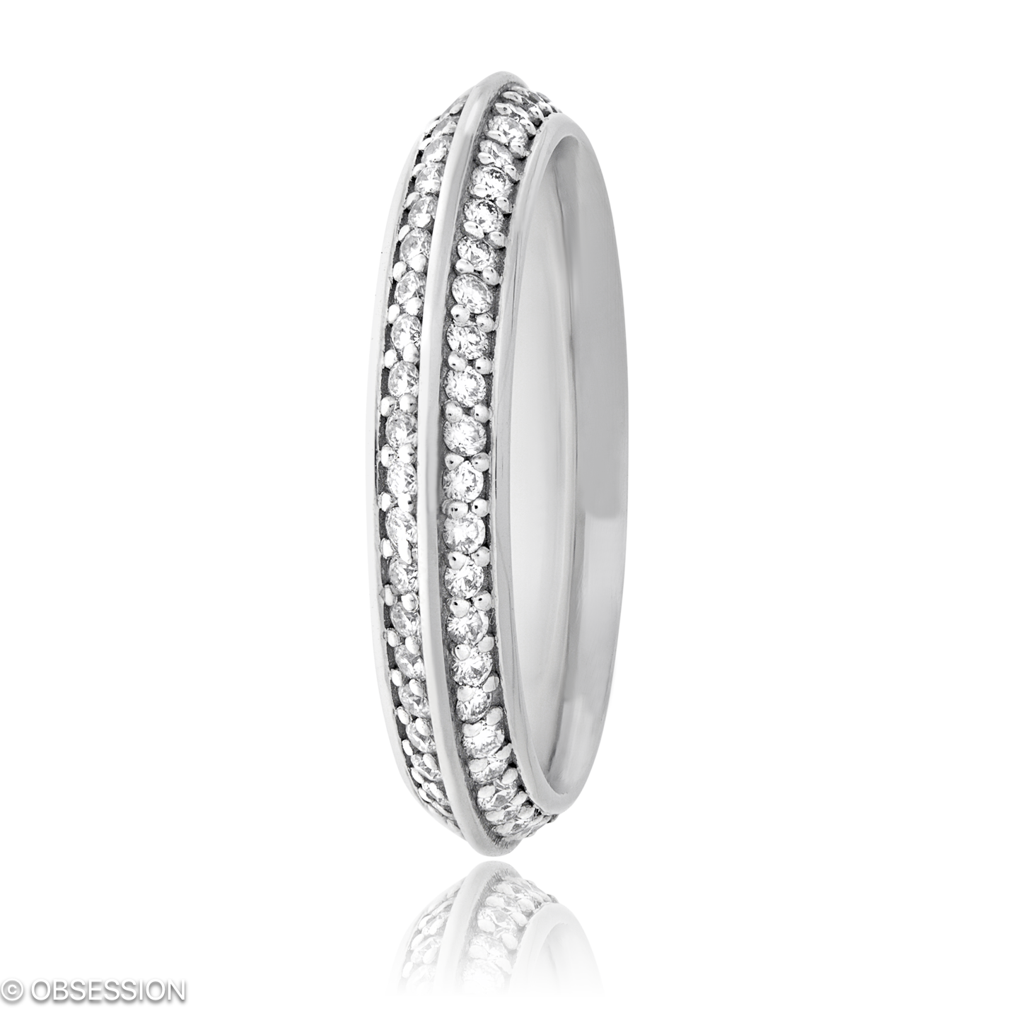 Trinity Alliance in Weissgold, mit einer Ringbreite von 3.8mm und einer Ringgrösse von 52