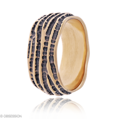 Groove Partnerring in Rotgold, mit einer Ringbreite von mm und einer Ringgrösse von 62