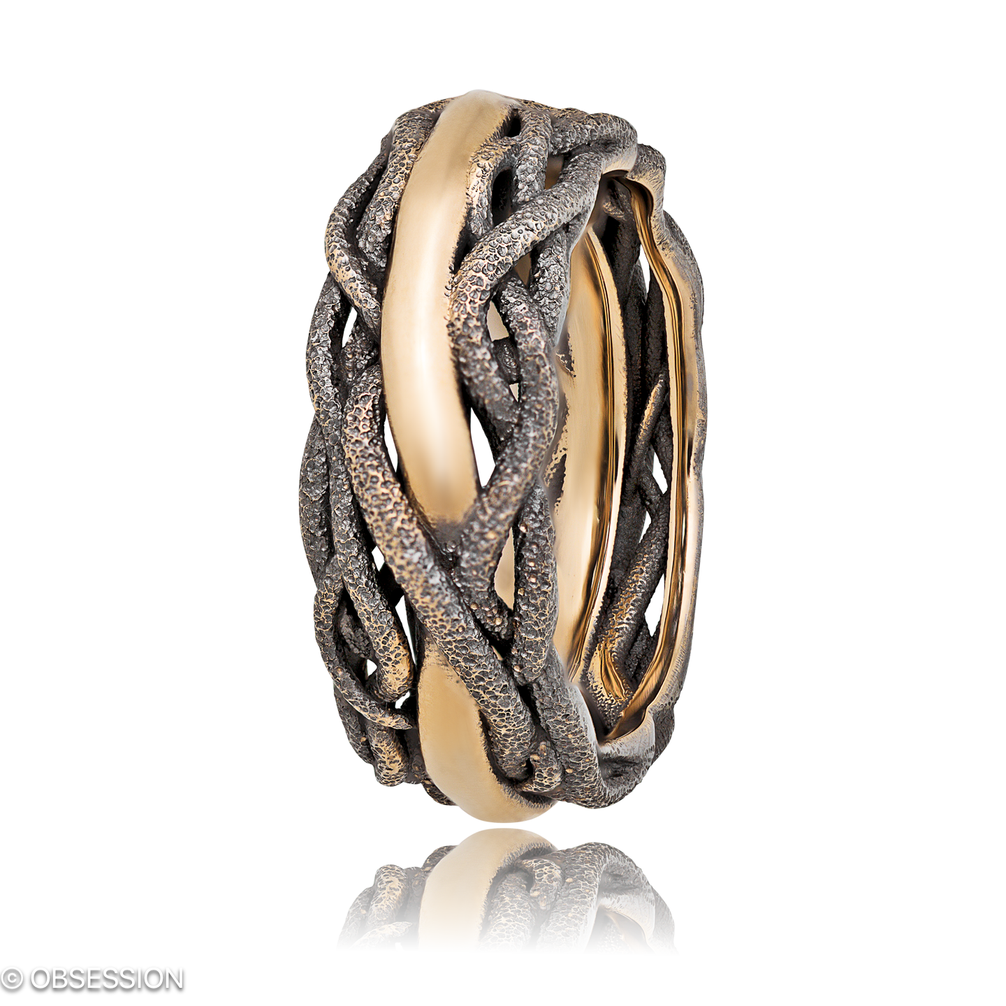 Unendliche Geschichte Partnerring in Rotgold, mit einer Ringbreite von 9mm und einer Ringgrösse von…