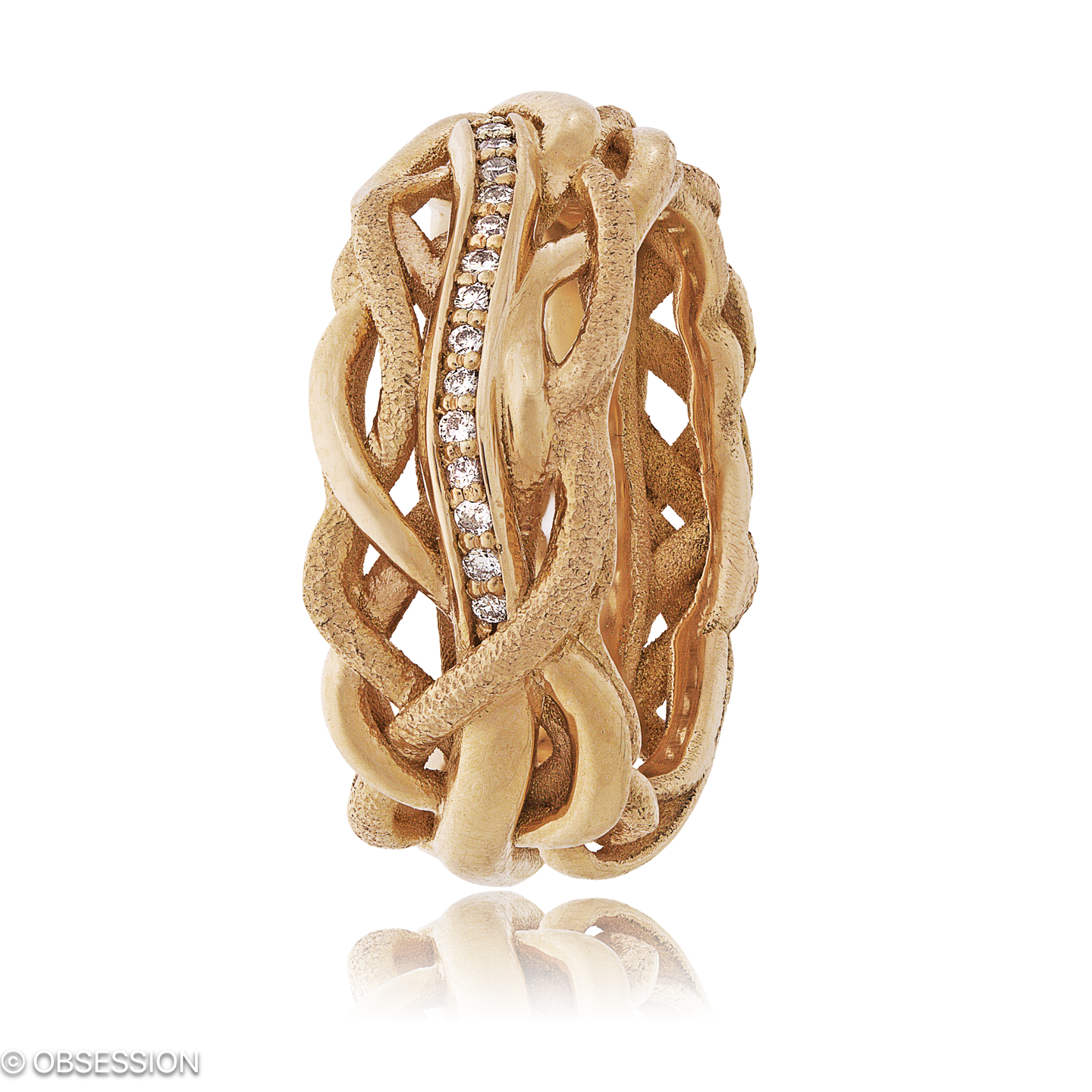 Unendliche Geschichte Partnerring in Rotgold, mit einer Ringbreite von 9mm und einer Ringgrösse von…