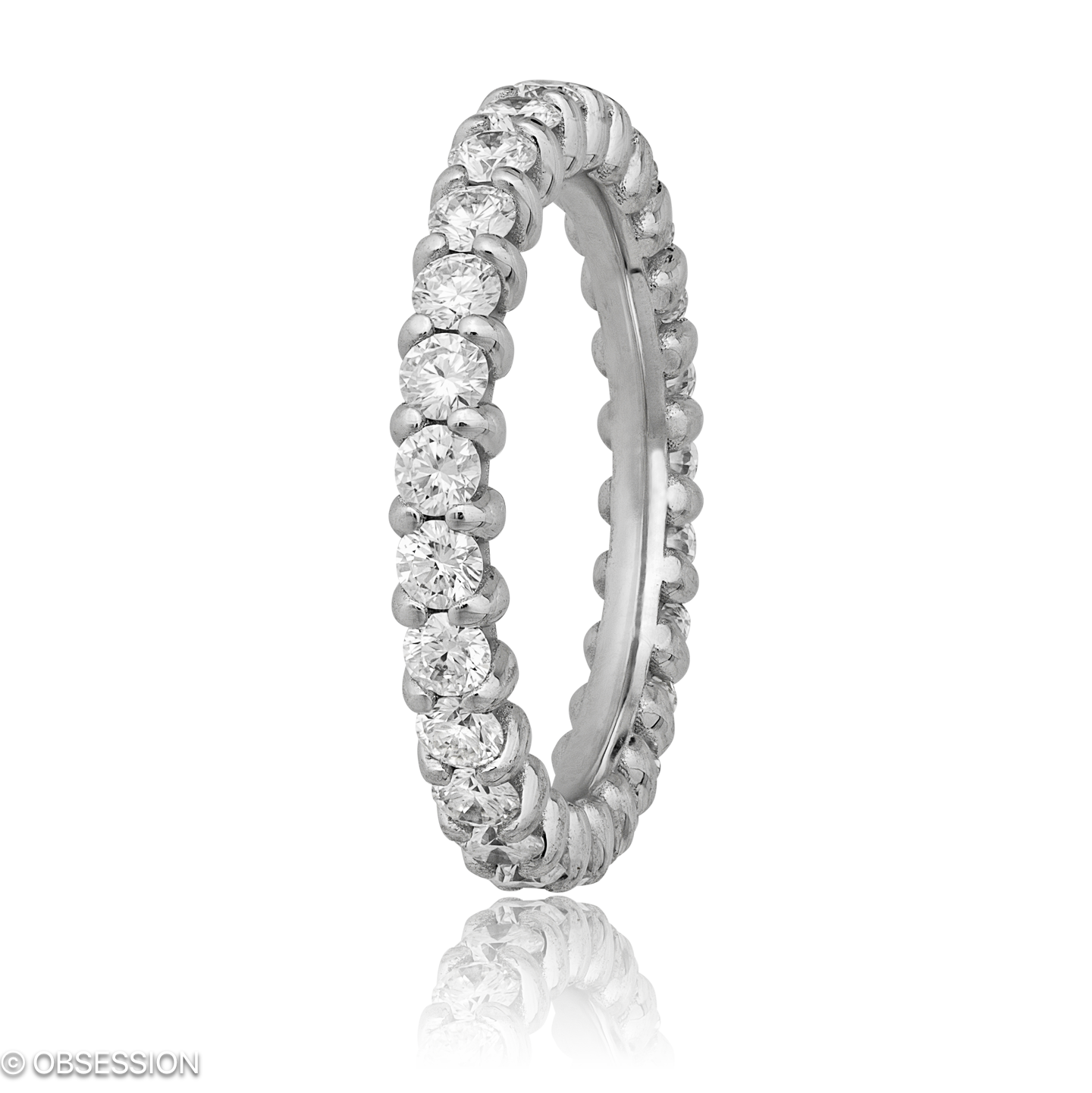 Anniversary Alliance in Weissgold, mit einer Ringbreite von 3.3mm und einer Ringgrösse von 52