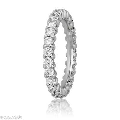 Anniversary Alliance in Weissgold, mit einer Ringbreite von 3.3mm und einer Ringgrösse von 52