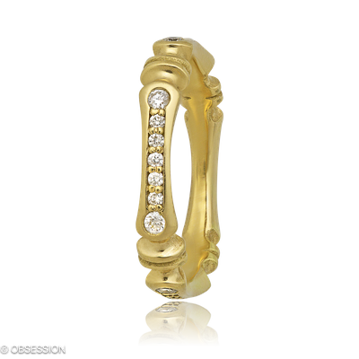 Gremlin-Baby Alliance in Gelbgold, mit einer Ringbreite von 3.7mm und einer Ringgrösse von 52